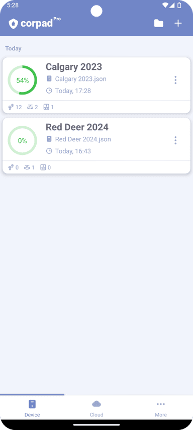 Managing surveys – Corpad Docs