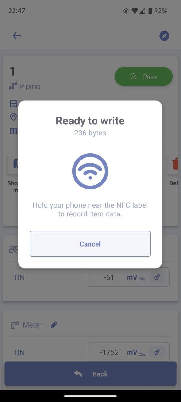 NFC tag view
