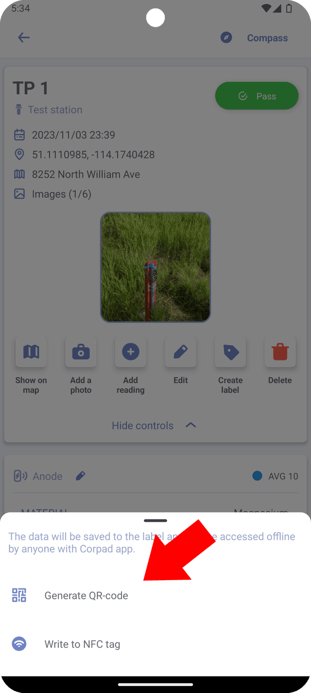 NFC tag view